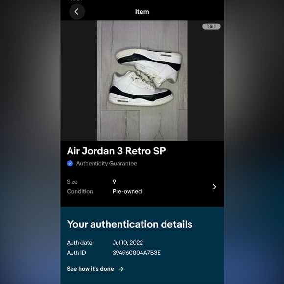 Jordan 3 Fragment - Picture 9 of 10